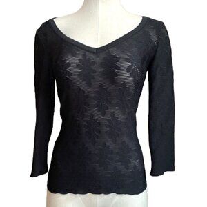 Vintage Armani Italy lace top T shirt, tee